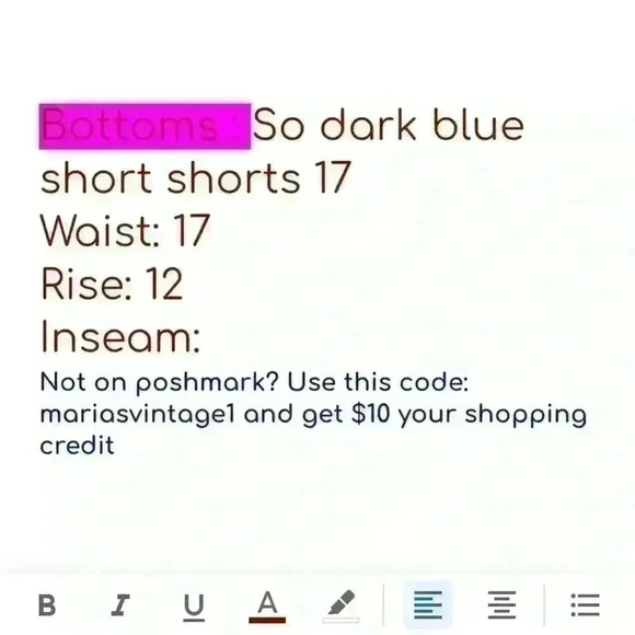 So dark blue short shorts womens size 17 - Picture 4 of 4